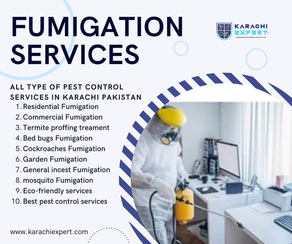 pest control services in karachi, fumigtaion services in Karachi, termite, cockroaches, bed bugs, rat & rodent,
